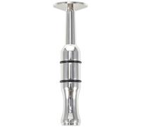 Hemobllo Trumpet Mouth Strength Trainer Silver Brass Mouthpiece Exerciser for Beginners Embouchure Practice Device Suitable for Trumpet Saxophone Flute Players