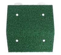 Hemobllo Turtle Drying Platform with Artificial Turf and Strong Suction Climbing Ladder for Aquarium Reptile Habitat 8.66X7.87X2.05 Inches