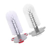 Hemobllo Turtle Shell Cleaner Brush with Suction Cup Easy Maintenance Tool 2pcs Gentle Care Abs Material for Aquarium and Terrarium for Turtle Tank and Reptile Shell Cleaning