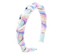 Hemobllo Twisted Knot Tie-dye Headband for Women Lightweight Polyester Cloth Hair Accessory with Cross Knot Design, Soft Fabric that Will Not Hurt Hair, for Daily Wear and Special