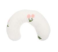 Hemobllo U-shaped Pet Neck Pillow for Dogs and Cats, White Soft Sleeping Cushion for Puppy and Kitten Neck Support, Indoor Calming Nap Pillow for Deep Rest and Cervical Protection