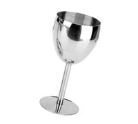 Hemobllo Unbreakable Tumbler Stainless Insulated Steel with Goblet Wine Design, Rounded Silver Wine Glass for Lavish Dinner Party and Home Use