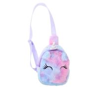 Hemobllo Unicorn Crossbody Sling Bag for Cute Cartoon Chest Purse with Single Shoulder Strap Tie Dye Purple Coin and Storage Shoulder Bag