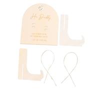 Hemobllo Unique Wood Pregnancy Test Display Plaque and Stand Birth Announcement Decorative