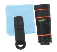 Hemobllo Universal 8x Long-focus Telephoto Phone Camera Lens Portable External Lens for Smartphones and Tablets, Black, Suitable for Outdoor Photography and Wildlife Observation