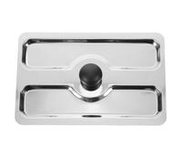 Hemobllo Universal Stainless Steel Toaster Dustproof Cover Protective Stain Resistant Lid, Small Appliance Cover for Kitchen Breakfast Maker Modern Look
