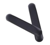 Hemobllo Universal Wheelchair Armrest Pads, 2pcs Replacement Cushions Comfortable Elbow Support for Anti-Slip Bottom Black Leather and Oxford Cloth Material Standard and Wide