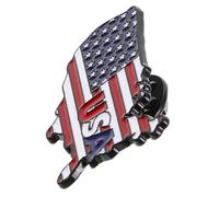 Hemobllo Usa Flag Brooch Independence Day Lapel Pin for Women American Flag Badge for July Celebrations and Memorial Day Events and Stylish Decor Accessory