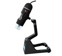 Hemobllo USB Digital Microscope and 8 LED Lights 2 Megapixel Portable Handheld Glass High Definition with 25x-600x Magnification for Industrial Electronics and Desktop