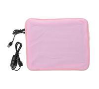 Hemobllo USB Heating Pad for Reptiles and Amphibians, Adjustable Thermostat Electric Terrarium Heat Mat for Lizards, Turtles, Spiders, and Frogs, Pink Pet Warm Cushion for Vivarium Use