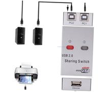 Hemobllo USB Sharing Selector for Printer and Scanner Automatic Switcher Box Sharing USB Selector for Computer No Wire Needed Compact