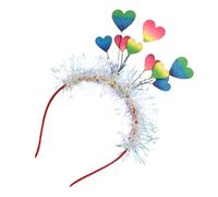 Hemobllo Valentine's Day Party Heart-shaped Hair Band Comfortable Felt Cloth Headband Not Easy to Fall off Decorative Hair Accessory for Festive Occasions
