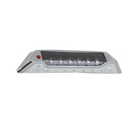 Hemobllo Vehicle Reflective Strip, Side Door Car Reflective Strip, Solar Powered Warning Sign, Abs Electronic Components, Silver, for Car, Driving at Night and Rainy Days Random Color