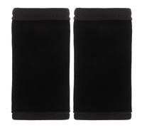 Hemobllo Velvet Crutch Pad Covers for Armpits 1 Pair Black Underarm Crutches Padding Cushions Replacement Soft Silicone-Free Mobility Support for Men and Women