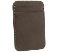 Hemobllo Vertical Mini Card Holder Pu Wallet with Multi-Card Slots, Deep Gray Business Id Case for Travel and Driving License Storage