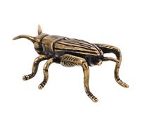 Hemobllo Vintage Brass Crickets Decorative Figurine with Unique Artistic Design for Office Desks and Dashboard Relaxation Ornament Miniature Cricket Statue