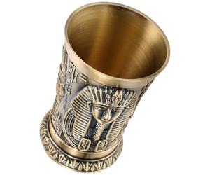 Hemobllo Vintage Copper Wine Cup Small Tea Cup 30ml Capacity for Weddings and Wine Tastings for Beer Festival Celebration and Desktop Adornment