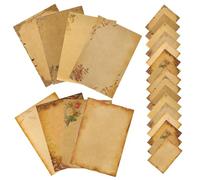 Hemobllo Vintage for Painting Writing Letter Kraft for and Cards Leaving Messages Multipack of 24 Sheets Greeting