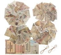 Hemobllo Vintage Journaling Paper Kit 2 Packs Scrapbook Background Decorative Paper for Diary and Card Making with Romantic Pattern for Crafting and Hand Account Decoration