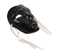Hemobllo Vintage Steampunk Full Face Mask for Men, Lightweight Plastic Party Mask with Ancient Chinese Style, Suitable for Themed Parties and Night Club Balls