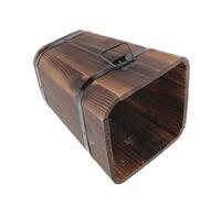 Hemobllo Vintage Style Bucket Wooden Bucket Planter for Office and Garden with Drainage Hole Multifunctional Sturdy Wooden Pot Retro Style Small Barrel