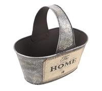 Hemobllo Vintage Style Metal Flower Bucket Rustic Iron Flower Display Container Floral Arrangements Multi-function Desktop Planter Garden Balcony Home Décor