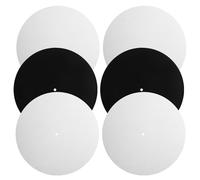 Hemobllo Vinyl Record Padding 12 Inch Felt Turntable Slipmat, 3mm Thick, White and Black, for Records and Turntable, for Djs and Home Parties