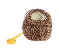 Hemobllo Warm Portable Hamster Carrier Bag Fashion Leopard Print Pet Travel Pouch for Outdoor Use for Camping and Sightseeing and Convenient Storage