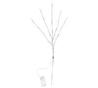 Hemobllo Warm White LED Tree Branch Lights 20 Leds Battery Powered Silver Vase Lights 2Pcs Set for Indoor Home Decor and Photography