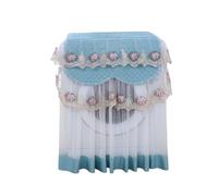 Hemobllo Washing Machine Cover Waterproof Lace Ruffle Floral Printing Pattern Green Universal 60x60x85cm Home Dustproof Protector for Automatic Washing Machine