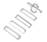 Hemobllo Watch Band Charms Decorative Rings and Zinc Alloy 5pcs 38mm Flexible Strap Style Compatible with Smartwatch Accessories