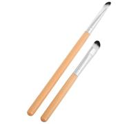 Hemobllo Watch Polishing Brush 2Pcs Soft Bristle Small Size Wooden Handle for Jewelry and Camera Dust Cleaning Portable Watch Repair Tool