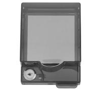 Hemobllo Waterproof Safety Cover for Wall Switch and Plug Receptacle, Black Plastic Splashproof Socket Box with No-Drill Installation and Dust Repellent Feature, for Garden and Renovations