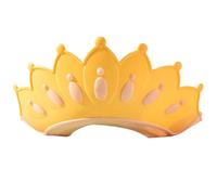 Hemobllo Waterproof Shower Cap for 0-12 Years, Silicone Shampoo Hat with Ear Protection, Yellow Bathing Hair Wash Shield