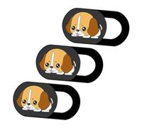 Hemobllo Webcam Cover Slide 3Pcs Puppy Design, Privacy Camera Cover for Laptop and Tablet with Ultra-Thin Material, Suitable for Online Meetings and Remote Work