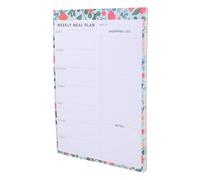 Hemobllo Weekly Meal Planner Notepad Magnetic for Fridge 7" X 9" with 60 Sheets Tear-off Grocery List Pad Floral Design Food Menu Notebook for Kitchen Organization