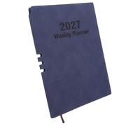 Hemobllo Weekly Planner Notebook Daily Agenda A5 2027 with Pu Cover and Thick Paper, Monthly Planning 152 Pages and Suitable for Gel Pens for Professionals and Students, for Travel