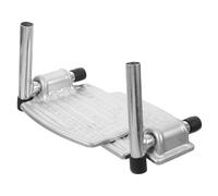 Hemobllo Wheelchair Footrest Pedal Pair Sturdy Universal Adjustable Iron Footplates for Disabled and Elderly Wheelchair Users