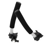 Hemobllo Wheelchair Handle Extenders 1 Pair Universal 10.83In Push Handle Extension with Clamp-On Armrests for Reclining and Manual Wheelchairs Mobility Support for Elderly Users