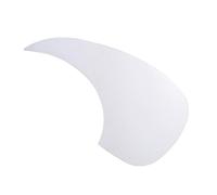 Hemobllo White Plastic Guitar Pickguard Shield with Easy to Use Stick on Design for Acoustic Guitar to Protect and Enhance Their Instrument