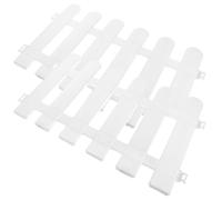Hemobllo White Plastic Villa Fence Outdoor Decorative Landscape Fence Assemblable and Free Stretching for Guesthouse