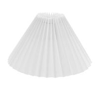 Hemobllo White Pleated Lampshade, 9x5 Inch Fabric Tapered Lamp Shade for Table, Floor & Ceiling Lights - Elegant & Versatile