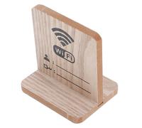 Hemobllo Wifi Password Sign Board Wooden Display for Hotels Restaurants and Home Table Wifi Essentials with Guest Password Indicator Store Sign for Business Use