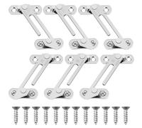 Hemobllo Window Restrictor Casement Safety Lock Stainless Steel Child Proof Window Stay Limiter for Upvc Windows Home Office Control Device 6-Pack