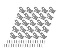 Hemobllo Wire Fence Clips for Cage and Wire Fixing Heavy Duty Aluminum 100 Sets for Protecting Animals with Screws Rust Resistant and Convenient Outdoor Fence Clamp