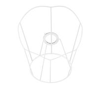 Hemobllo Wire Lampshade Frame DIY Metal Lamp Shade Holder with E27 Socket Rectangular Wire Lamp Cover Cage 130mm Top 250mm Bottom Diameter 200mm Slant Height