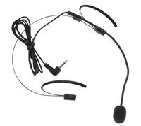 Hemobllo Wireless Headset Microphone Black Head-mounted Flexible Microphone for Teachers Classroom Speaking and Stage Performance