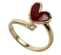 Hemobllo Women Adjustable Wine Dazzling Zirconia Unique Open Finger Jewelry for Christmas Anniversaries and Birthdays