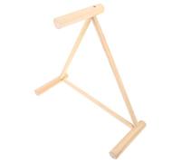 Hemobllo Wooden Bird Perch Stand for Chickens and Birds Triangular Shape with Smooth Surface the Ground Chicken Coop Accessory for Hens and Chicks