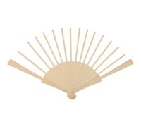 Hemobllo Wooden Fan Frame 23Cm Folding Fan Bone and Traditional Dance Accessories